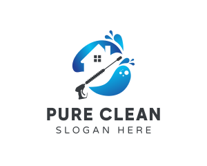 House Cleaning Pressure Washer logo design