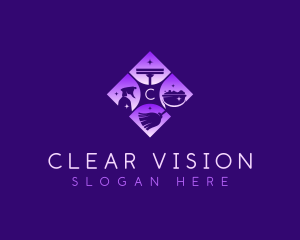Sanitation Sparkle Clean Logo