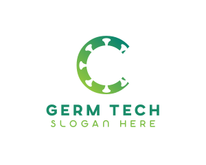 Germ - Germ Virus Letter C logo design