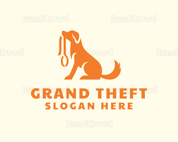 Sitting Dog Leash Logo