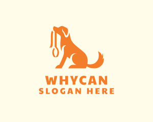 Pet Shelter - Sitting Dog Leash logo design