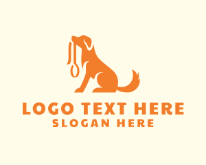 Sitting Dog Leash  Logo