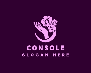 Natural Floral Hand  Logo