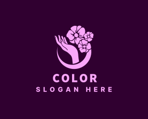 Lily - Natural Floral Hand logo design