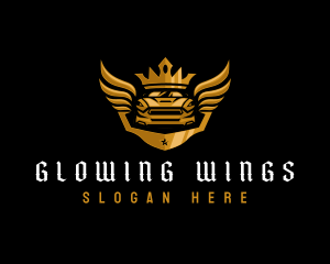 Wing Car Transportation logo design