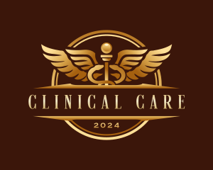 Medical Caduceus Clinic logo design