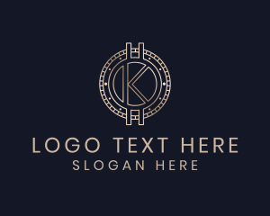 Online - Financial Crypto Letter K logo design