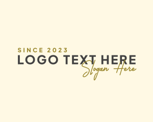 Handwriting - Elegant Business Brand logo design