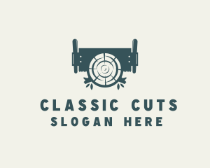 Wood Cutting Arborist logo design