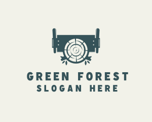 Wood Cutting Arborist logo design