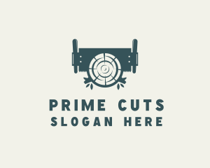 Wood Cutting Arborist logo design