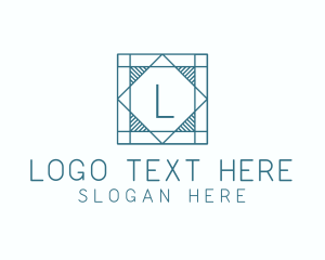 Tile - Blue Tile Flooring Letter logo design
