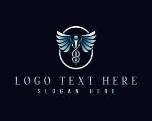 Deaf - Health Medical Hospital logo design