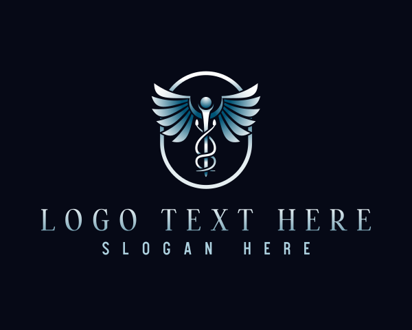 Caduceus - Health Medical Hospital logo design