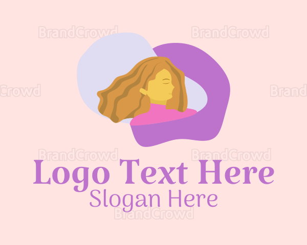 Woman Hairstyle Salon Logo