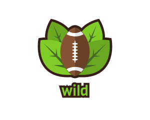 Ball - Nature American Football logo design