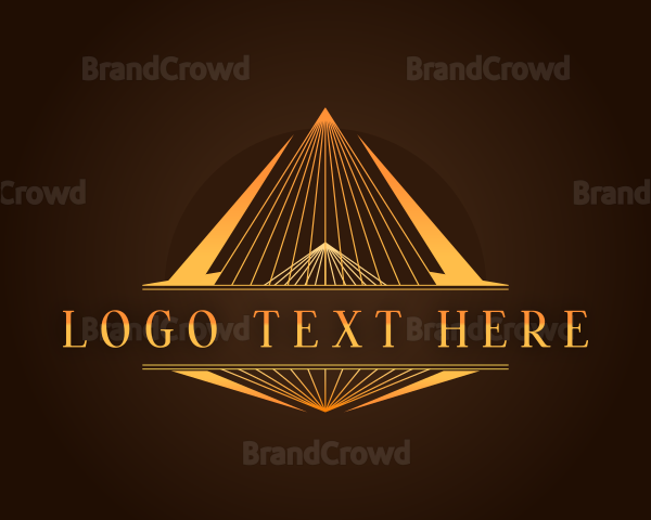 Luxury Triangle Pyramid Logo