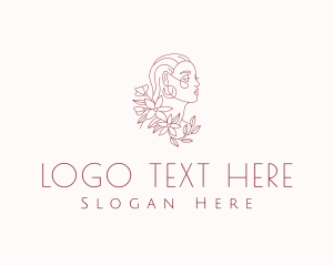 Nail Salon - Beauty Woman Bloom logo design