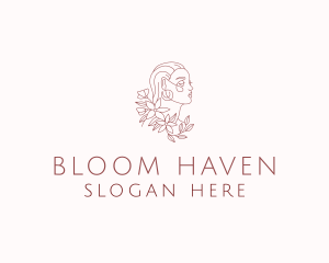 Beauty Woman Bloom logo design