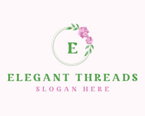 Floral Wreath Boutique logo design