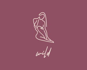 Nude Woman Body Logo