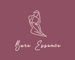 Nude - Nude Woman Body logo design