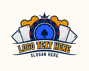 Online Gaming - Casino Poker Gambling logo design