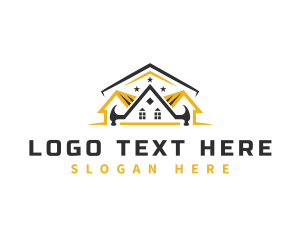 Builder - Roofing Construction Builder logo design