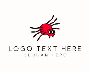 Cartoon - Cartoon Spider Insect logo design