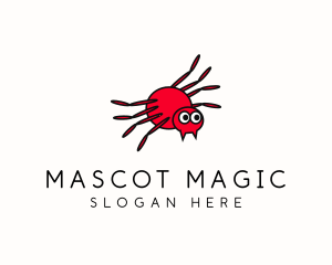 Cartoon Spider Insect logo design