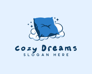 Bedding - Fluffy Pillow Cushion logo design