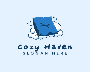 Fluffy Pillow Cushion logo design