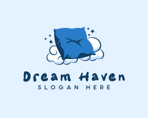 Bedtime - Fluffy Pillow Cushion logo design