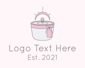 Ribbon - Scented Candle Gift logo design