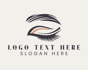 Beauty Blogger - Eyebrow Beauty Makeup logo design