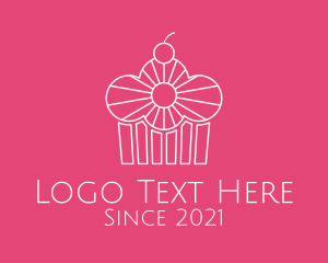 Foodie - Pastry Cherry Cupcake logo design