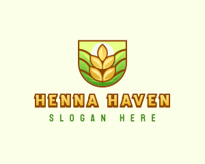 Flour Wheat Farm Logo