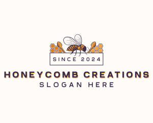 Bee Honeycomb Apothecary logo design