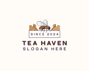 Bee Honeycomb Apothecary logo design