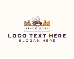 Wasp - Bee Honeycomb Apothecary logo design