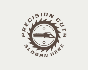 Cutting - Chainsaw Blade Wood Cutter logo design