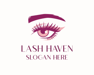 Eyelashes Brows Beauty logo design