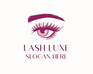 Eyelashes Brows Beauty logo design