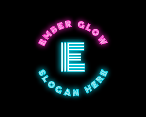 Neon Night Club Bar logo design