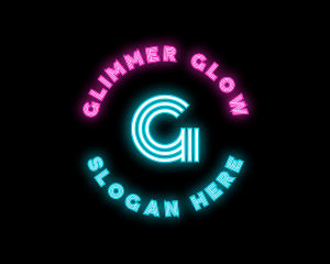 Neon Night Club Bar logo design