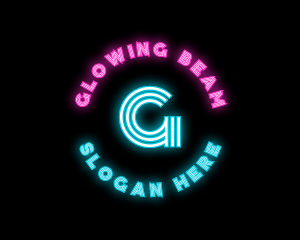 Neon Night Club Bar logo design