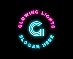 Lights - Neon Night Club Bar logo design