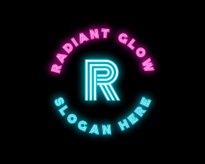 Neon Night Club Bar logo design