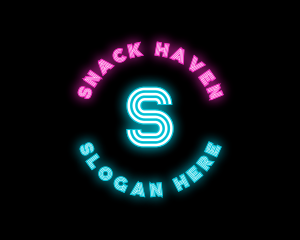 Neon Night Club Bar logo design