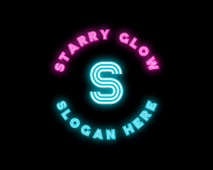 Neon Night Club Bar logo design